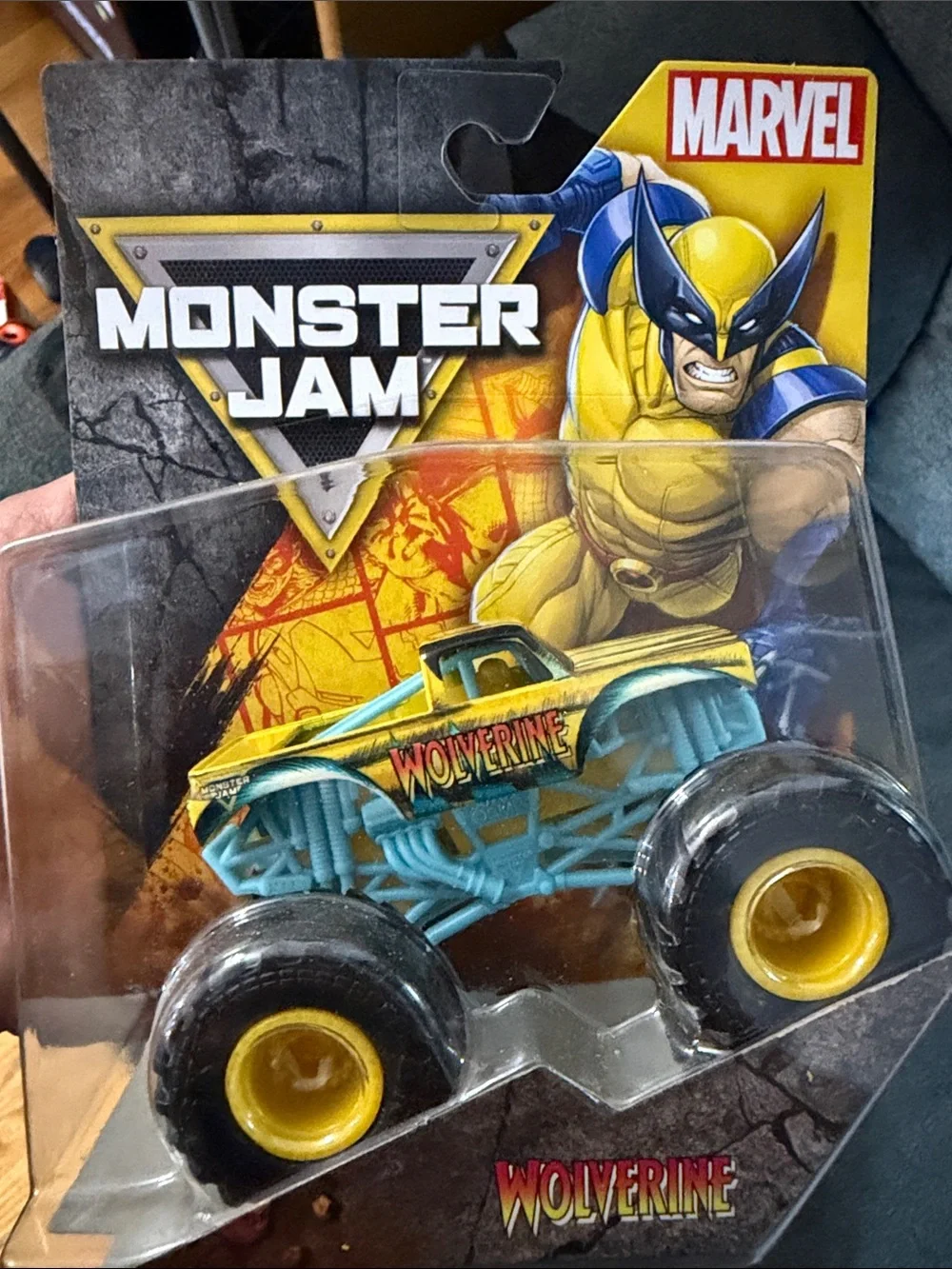 Marvel Monster Jam Wolverine Monster Truck - Teal and Yellow
